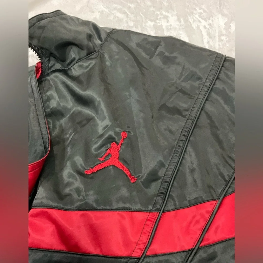 Jordan Black and Red Men's Track Jacket